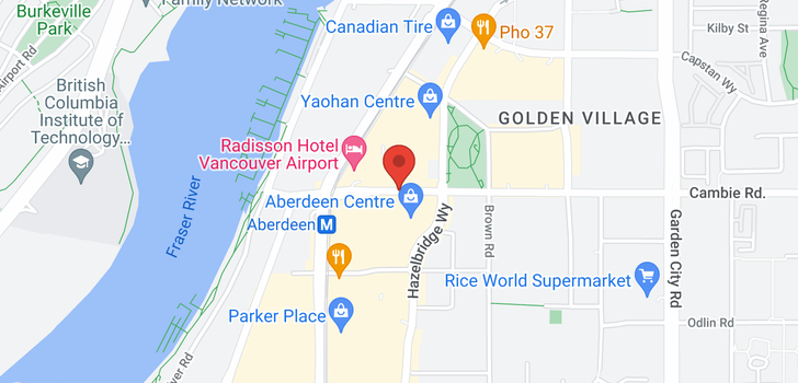 map of 715 8080 CAMBIE ROAD